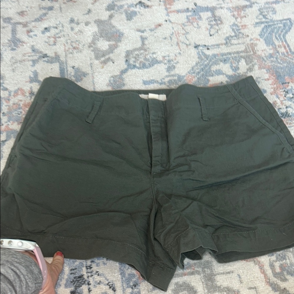 Loft green shorts size  10